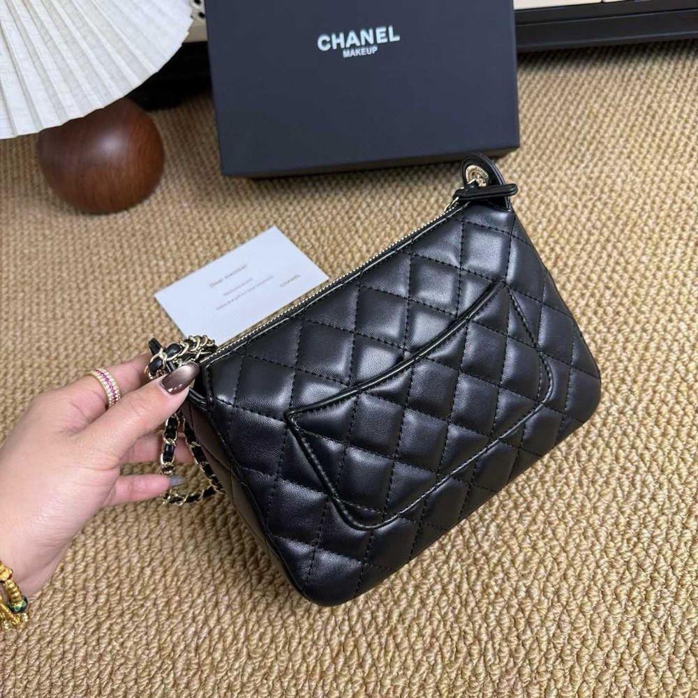 Chanel Makeup Line Black Quilted Crossbody Bag - Picture 4 of 14